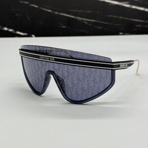 NEW DIOR DIORCLUB M2U 31B8 SHIELD GOLD/BLUE UNISEX SUNGLASSES DIOR